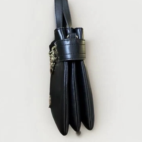 Love Moschino Borsa Black Vegan Leather Rosso Satchel/Shoulder Bag and Dust Bag - Picture 8 of 11